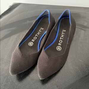 Rothy's Black and Blue Women's Flats